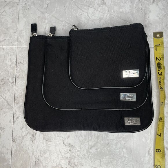CHRISTIAN DIOR Black Accessories Bags Set of 3 - Picture 6 of 9